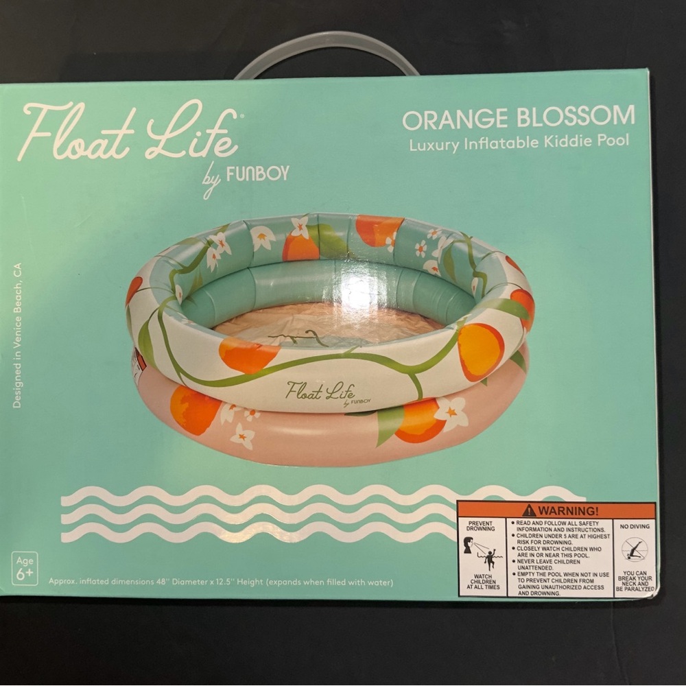 Float Life by Fun Boy Orange Blossom (kiddie pool) Luxury Inflatable Kiddie Pool